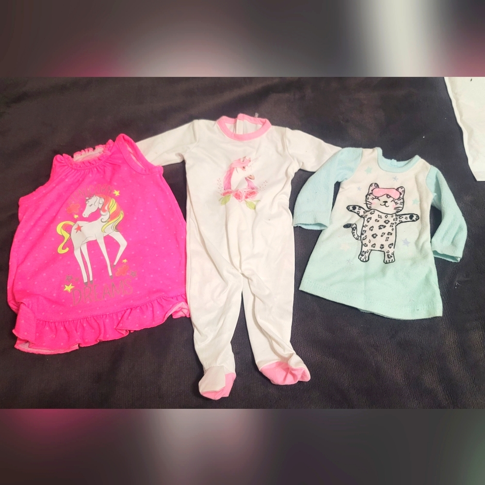 18-inch doll pajamas (lot of 7)